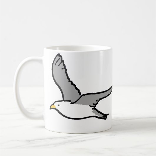 Vliegende meeuwen koffiemok (Links)