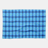 vliegende meeuwen op blauwe handdoek (Horizontaal)