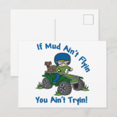 vliegende modder briefkaart (Voorkant / Achterkant)