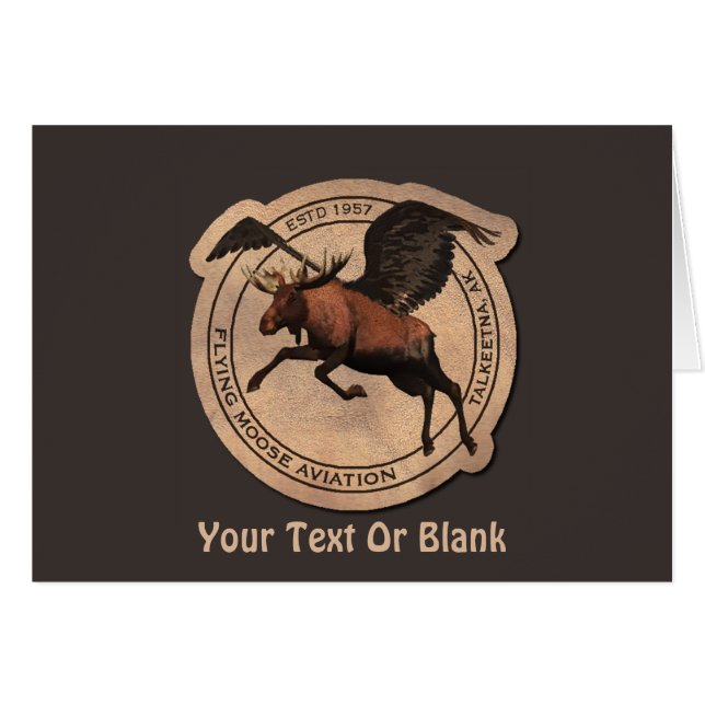 Vliegende Moose Aviation (Voorkant Horizontaal)
