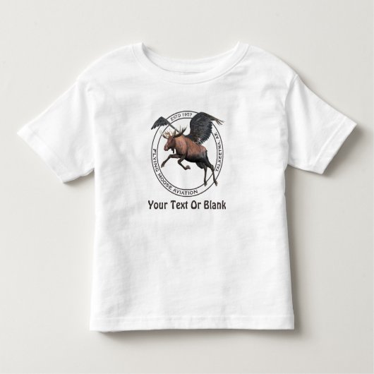 Vliegende Moose Aviation Kinder Shirts (Voorkant)