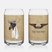 Vliegende Moose Struik Pilot Blikvorm Glas (Voorkant)