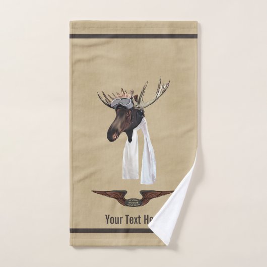 Vliegende Moose Struik Pilot Handdoek (Handdoek)