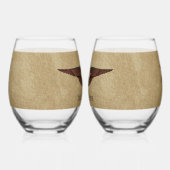 Vliegende Moose Struik Pilot Wijnglas Zonder Voet (Links)