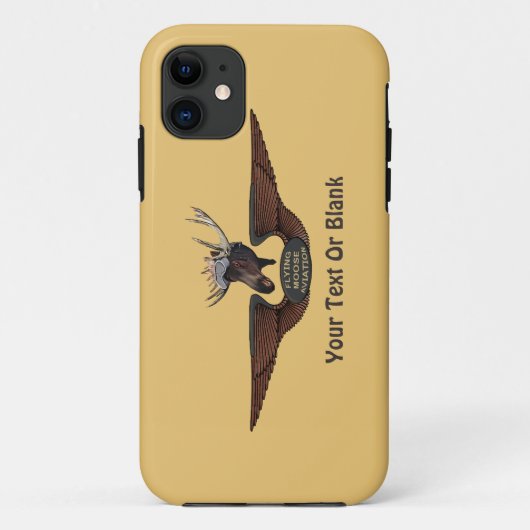 Vliegende Moose Struik Pilot Wings Case-Mate iPhone Case (Achterkant)
