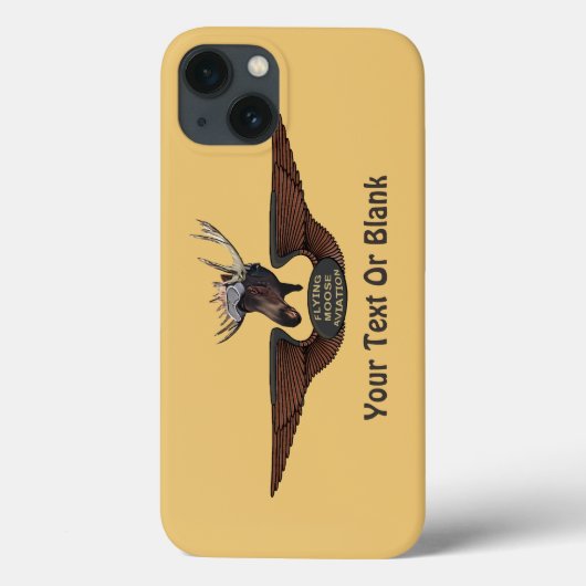 Vliegende Moose Struik Pilot Wings Case-Mate iPhone Case (Achterkant)