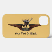 Vliegende Moose Struik Pilot Wings Case-Mate iPhone Case (Achterkant (horizontaal))