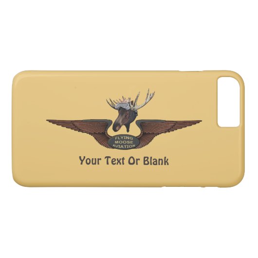 Vliegende Moose Struik Pilot Wings Case-Mate iPhone Case (Achterkant (Horizontaal))