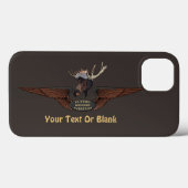 Vliegende Moose Struik Pilot Wings Case-Mate iPhone Case (Achterkant (horizontaal))