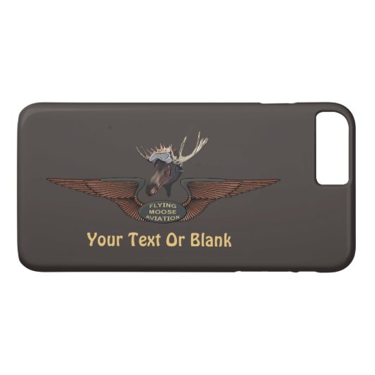 Vliegende Moose Struik Pilot Wings Case-Mate iPhone Case (Achterkant (Horizontaal))