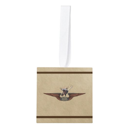 Vliegende Moose Struik Pilot Wings Decoratie (Voorkant)