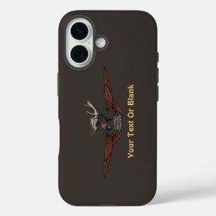 Vliegende Moose Struik Pilot Wings iPhone 16 Hoesje