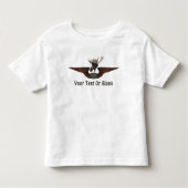 Vliegende Moose Struik Pilot Wings Kinder Shirts (Voorkant)