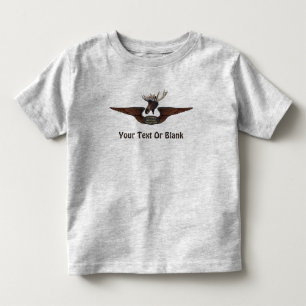 Vliegende Moose Struik Pilot Wings Kinder Shirts
