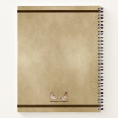 Vliegende Moose Struik Pilot Wings Notitieboek (Achterkant)