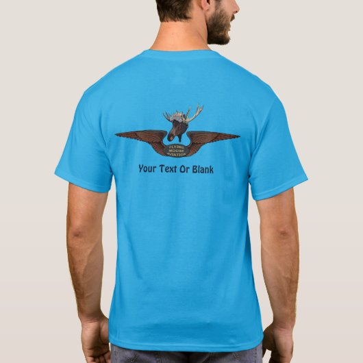 Vliegende Moose Struik Pilot Wings T-shirt (Achterkant)
