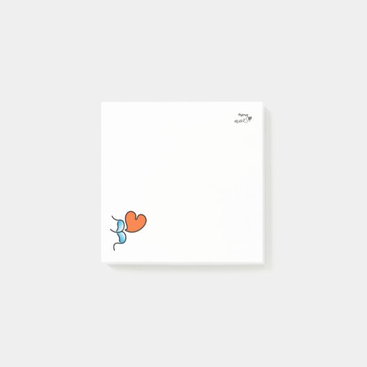 vliegende muackS!! -Blauw Post-it® Notes (Voorkant)