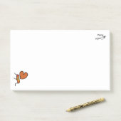 vliegende muackS!! -Orange Post-it® Notes (Op bureau)