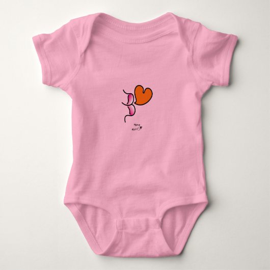 vliegende muackS!!! Roze - Body-pakken Romper (Voorkant)