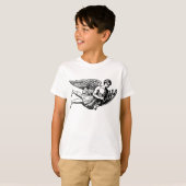 Vliegende muzikale engel t-shirt (Voorkant volledig)