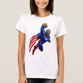 Vliegende Obama (dames uitgerust) T-shirt