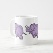Vliegende olifant koffiemok (Voorkant links)