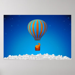 Vliegende olifant poster