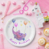 Vliegende olifant Verjaardagspapier Borden Grappig Papieren Bordje (Feest)