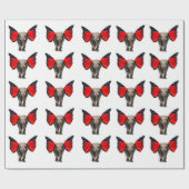 Vliegende olifanten Verpakkingspapier Cadeaupapier (Vlak)