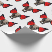 Vliegende olifanten Verpakkingspapier Cadeaupapier (Hoek)