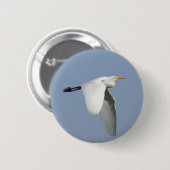 Vliegende ooievaar ronde button 5,7 cm (Voorkant /achterkant)