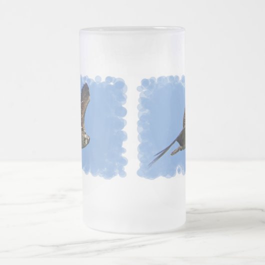 Vliegende osprey Frosted Mok (Center)