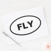 Vliegende ovale autostickers sticker (Envelop)