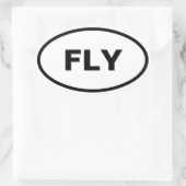 Vliegende ovale autostickers sticker (Tas)