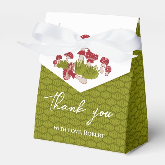 Vliegende paddenstoelen Goblincore Garden Baby Gif Bedankdoosjes (Voorkant Zijde)