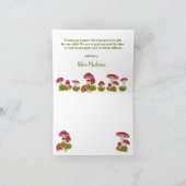 Vliegende paddenstoelen Goblincore Garden Baby sho Bedankkaart (Binnen)