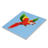 vliegende papegaai tegeltje (Zijkant)