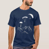 Vliegende Paraglider Skydiving T-shirt (Voorkant)
