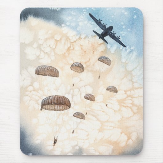 Vliegende paratroopers muismat (Voorkant)