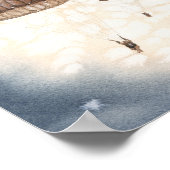 Vliegende paratroopers springen van het Vliegtuig  Poster (Hoek)