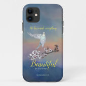 Vliegende Parkiet en Aanmoedigende Verse Case-Mate iPhone Case (Achterkant)