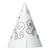 Vliegende partij - Kleur uw eigen partijgenoot Pet Feesthoedjes (Achterkant)