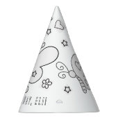 Vliegende partij - Kleur uw eigen partijgenoot Pet Feesthoedjes (Rechts)