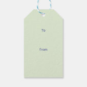 Vliegende Pasen Eieren Cadeaulabel (Achterkant)