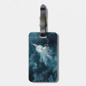 Vliegende pegasus bagagelabel (Achterkant verticaal)