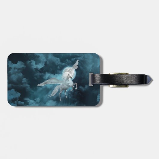 Vliegende pegasus bagagelabel (Achterkant horizontaal)