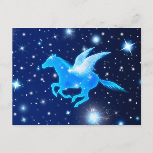 Vliegende Pegasus Briefkaart (Voorkant)