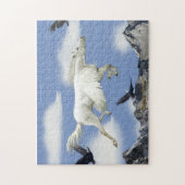Vliegende Pegasus & Eagles Fantasy Art Puzzel Legpuzzel (Verticaal)