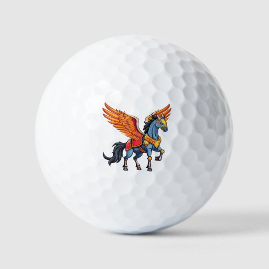 Vliegende pegasus golfballen (Voorkant)