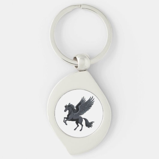 Vliegende pegasus sleutelhanger (Voorkant)